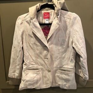 UO Lux Plaid 3/4 Sleeve Jacket